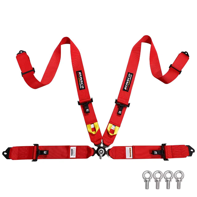 Universal 4-Point Racing Harness – 3" Camlock Quick Release